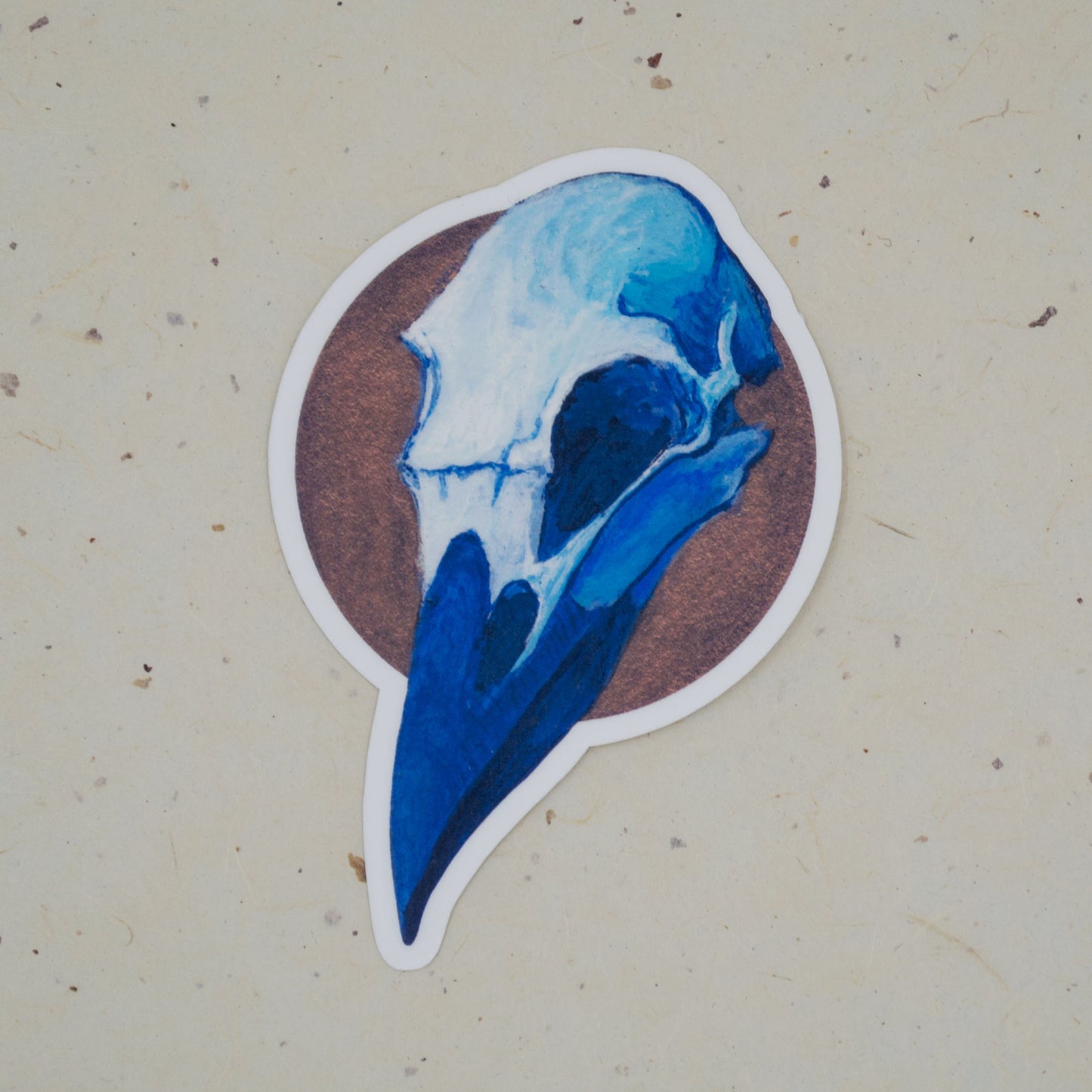 Raven Skull - Die Cut Sticker