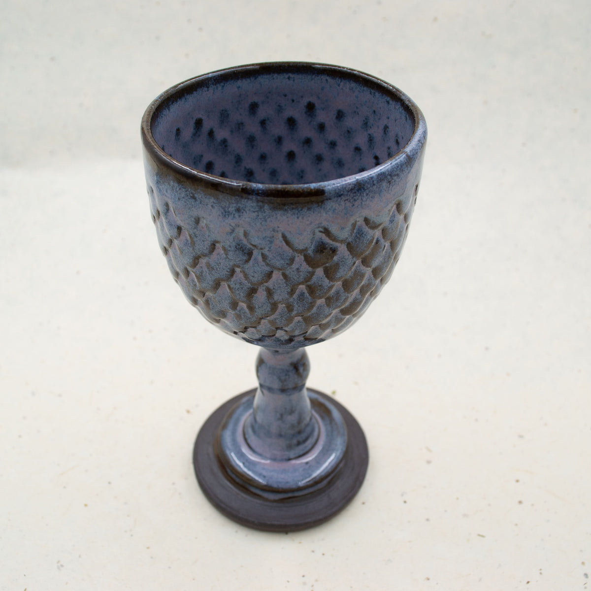 Purple Scale Ceramic Goblet
