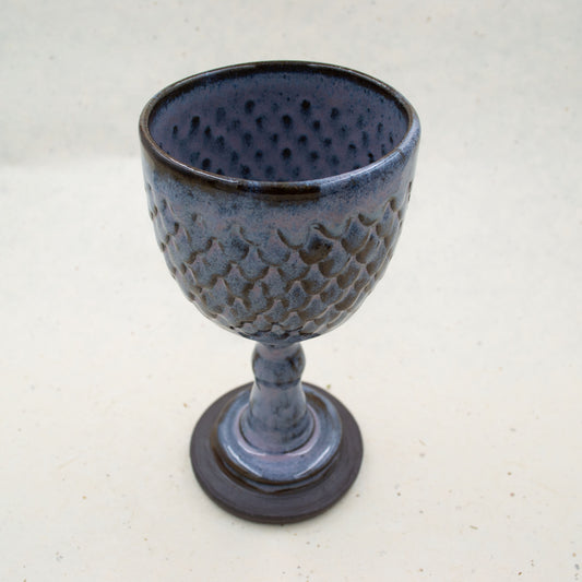 Purple Scale Ceramic Goblet