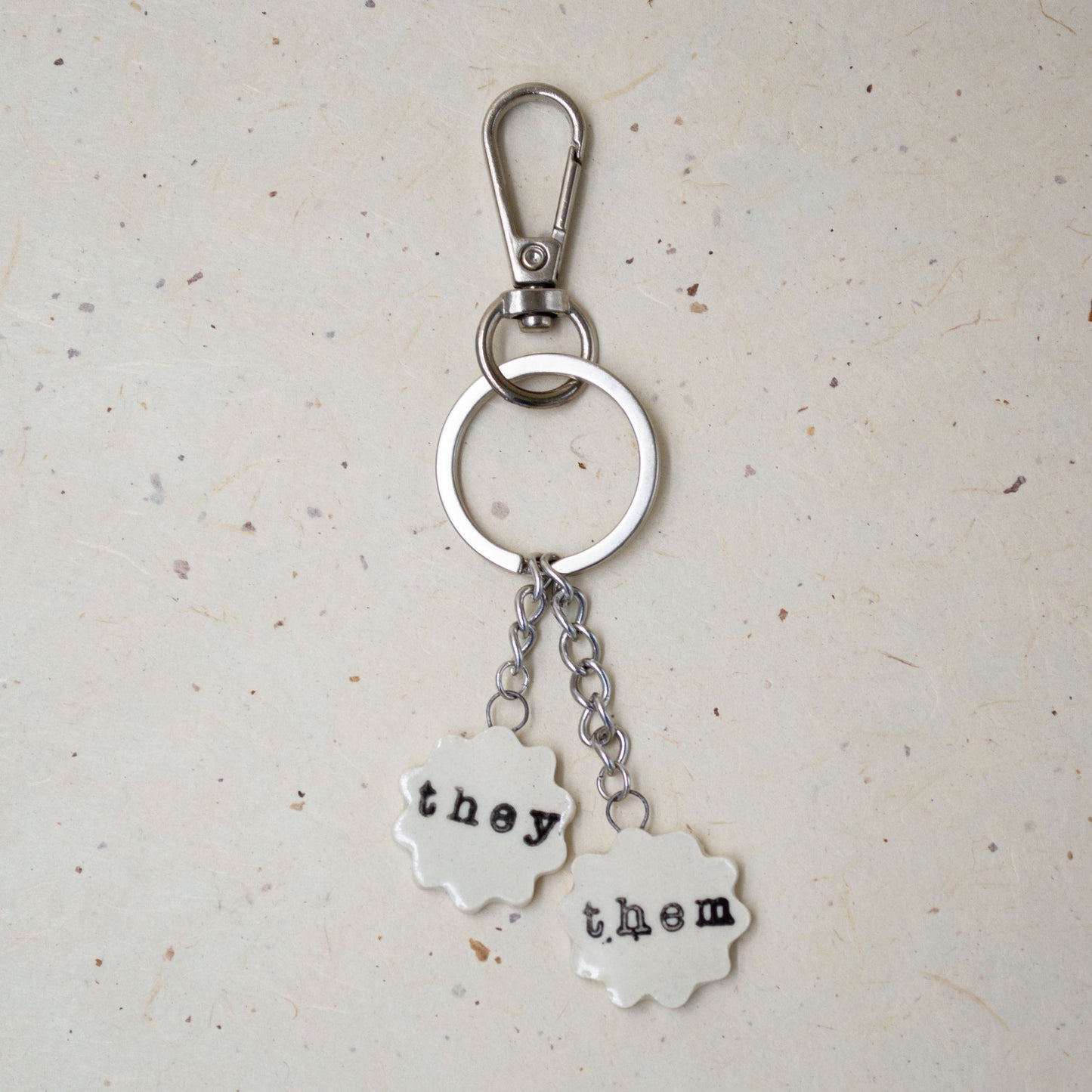 Ceramic Pronoun Charms