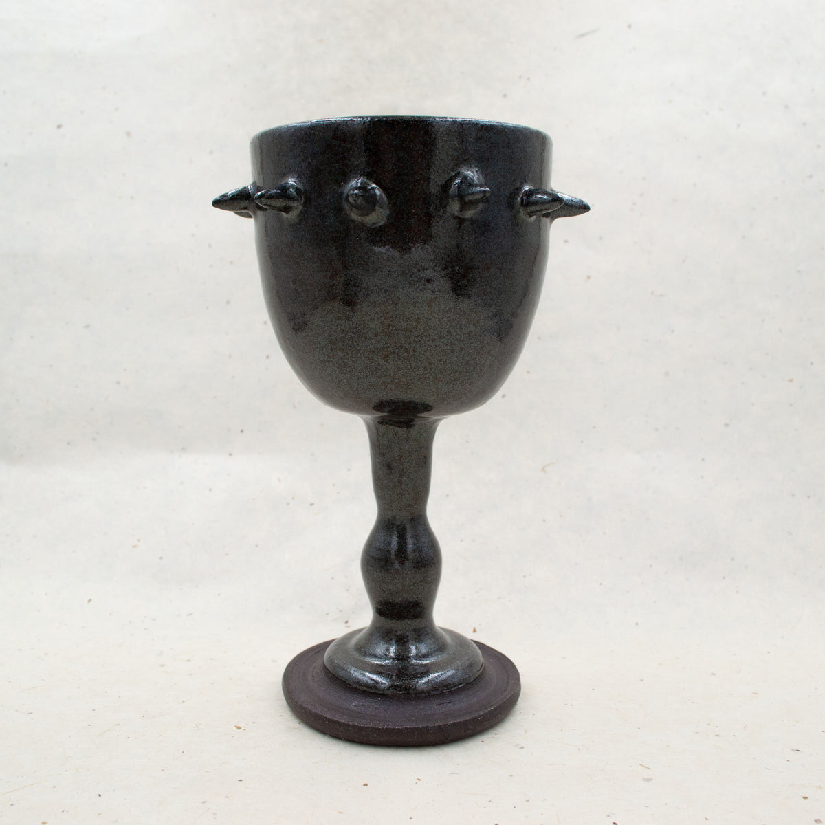 Black Spike Ceramic Goblet