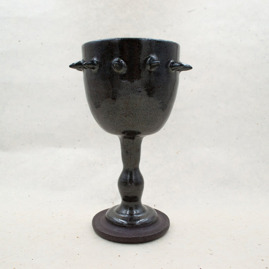 Black Spike Ceramic Goblet