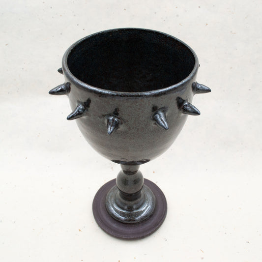 Black Spike Ceramic Goblet