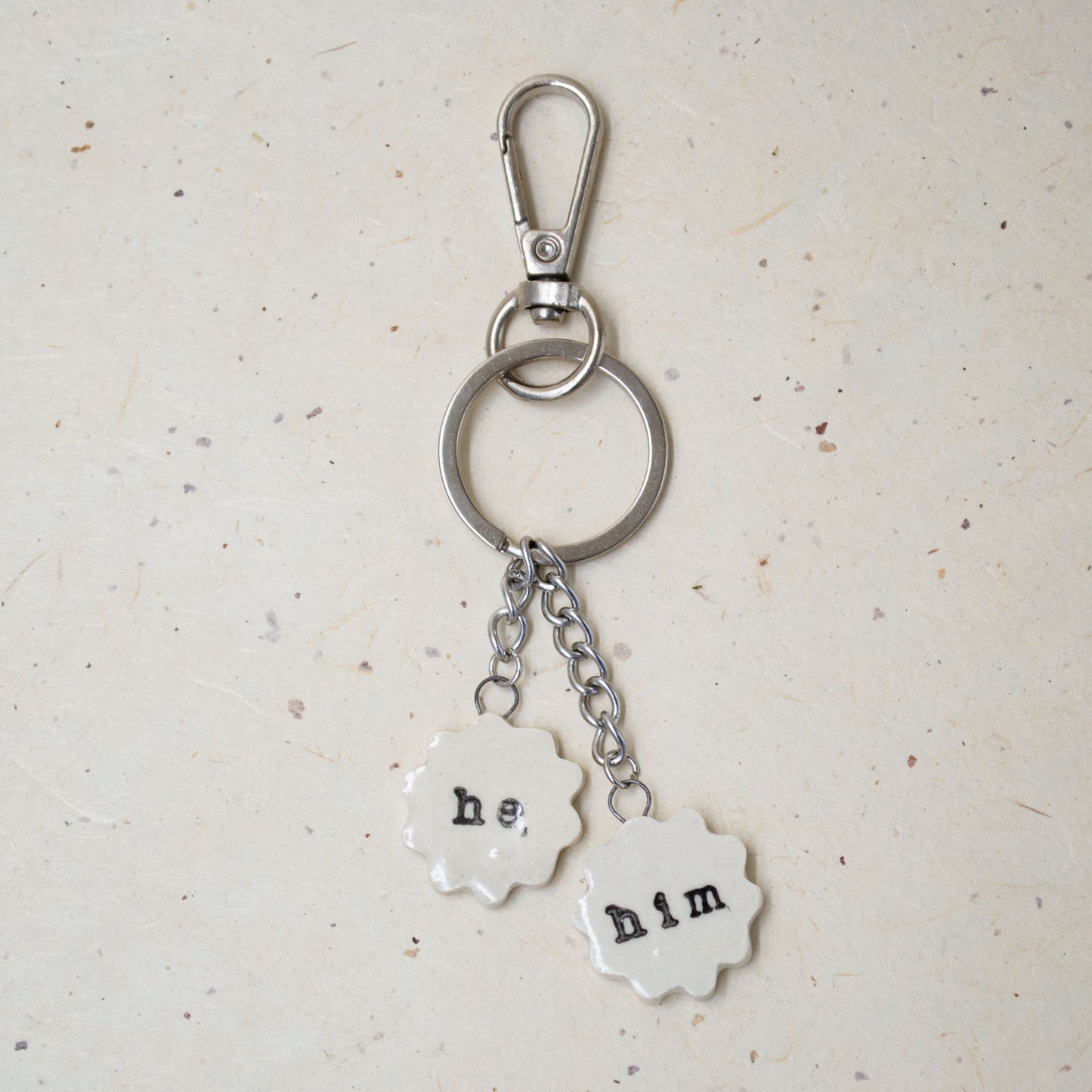 Ceramic Pronoun Charms