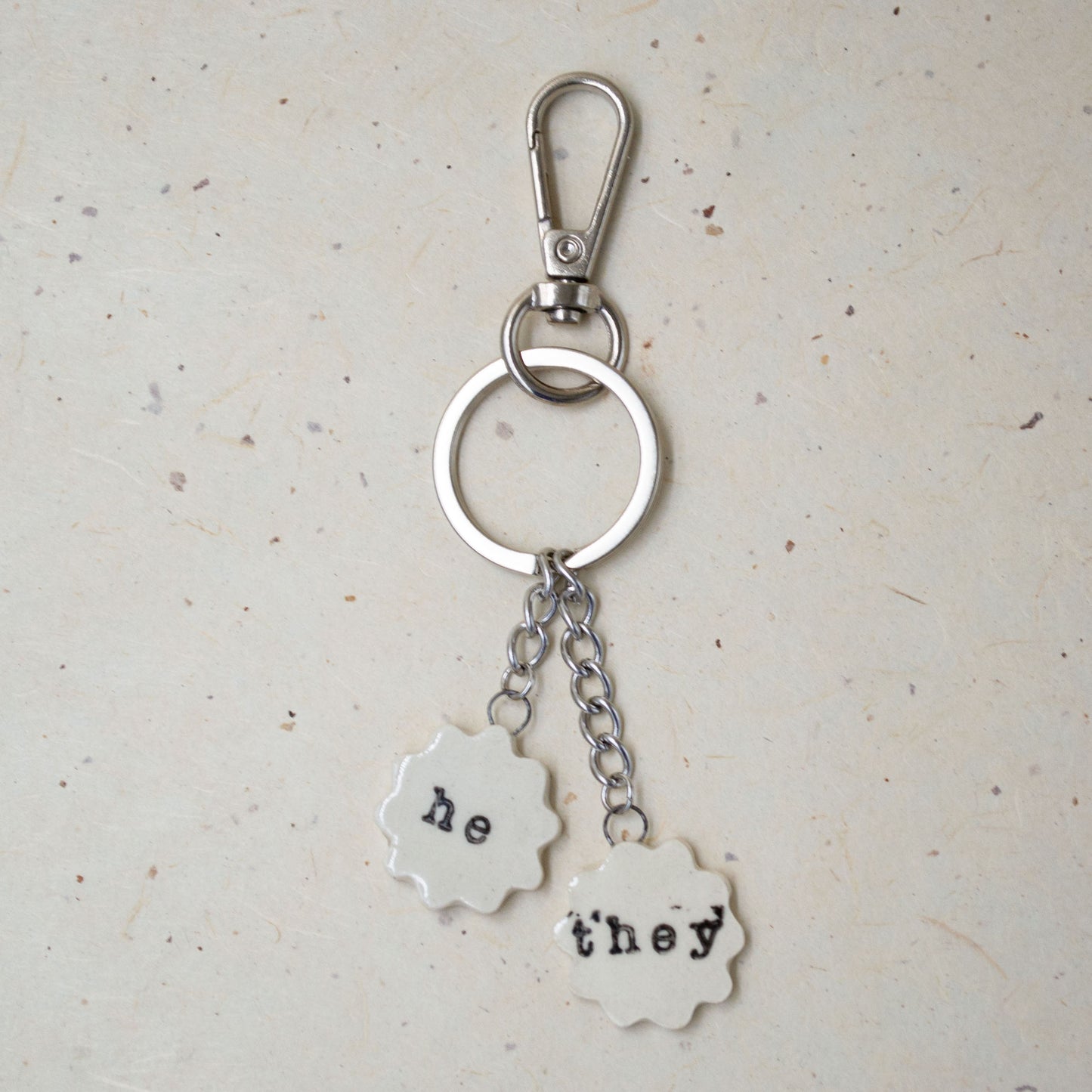 Ceramic Pronoun Charms
