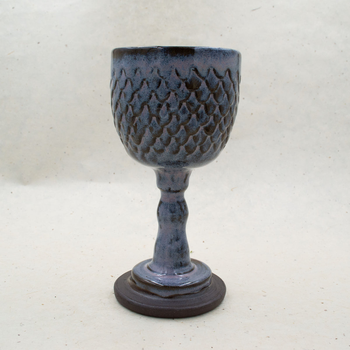 Purple Scale Ceramic Goblet
