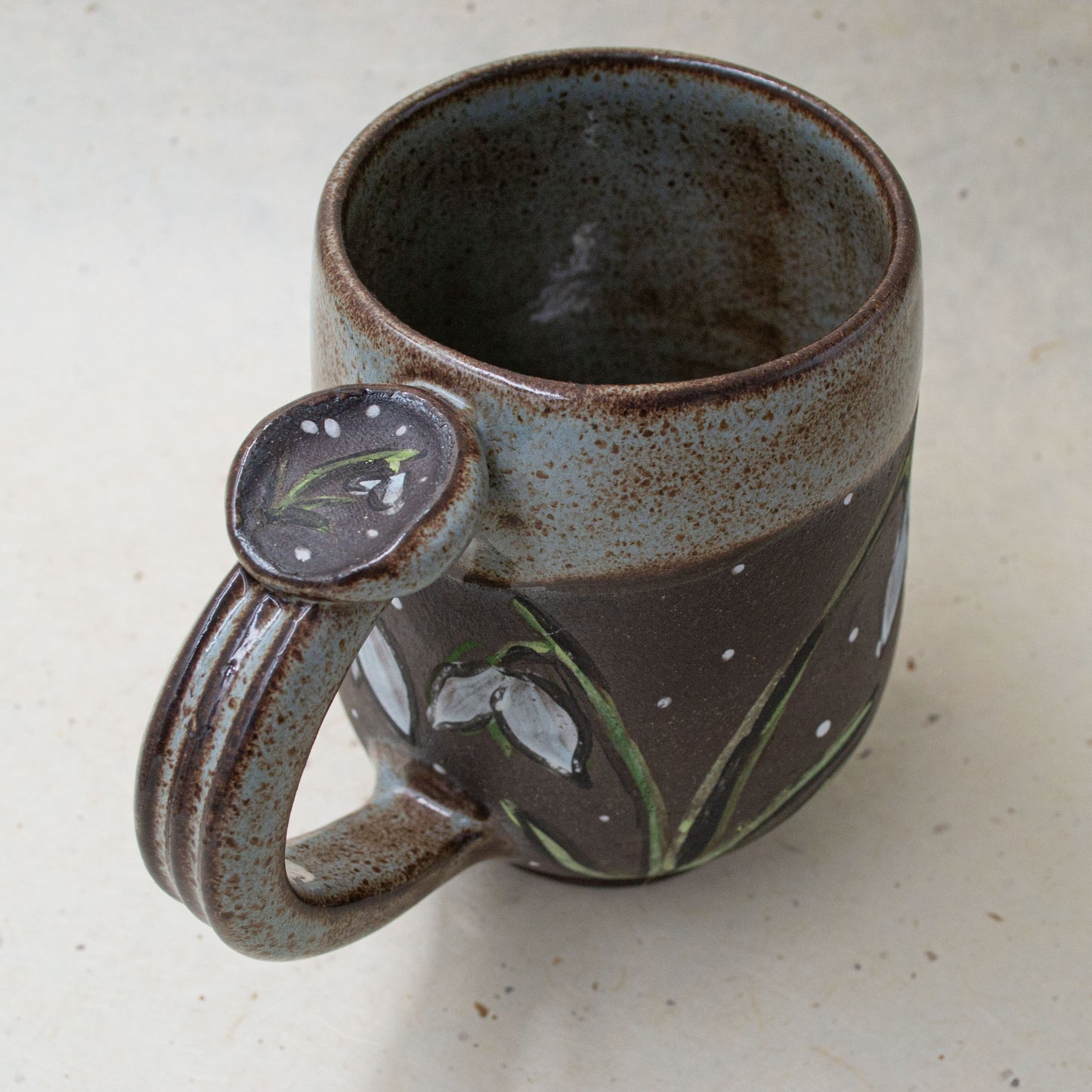 Snowdrop Flower Ceramic Mug