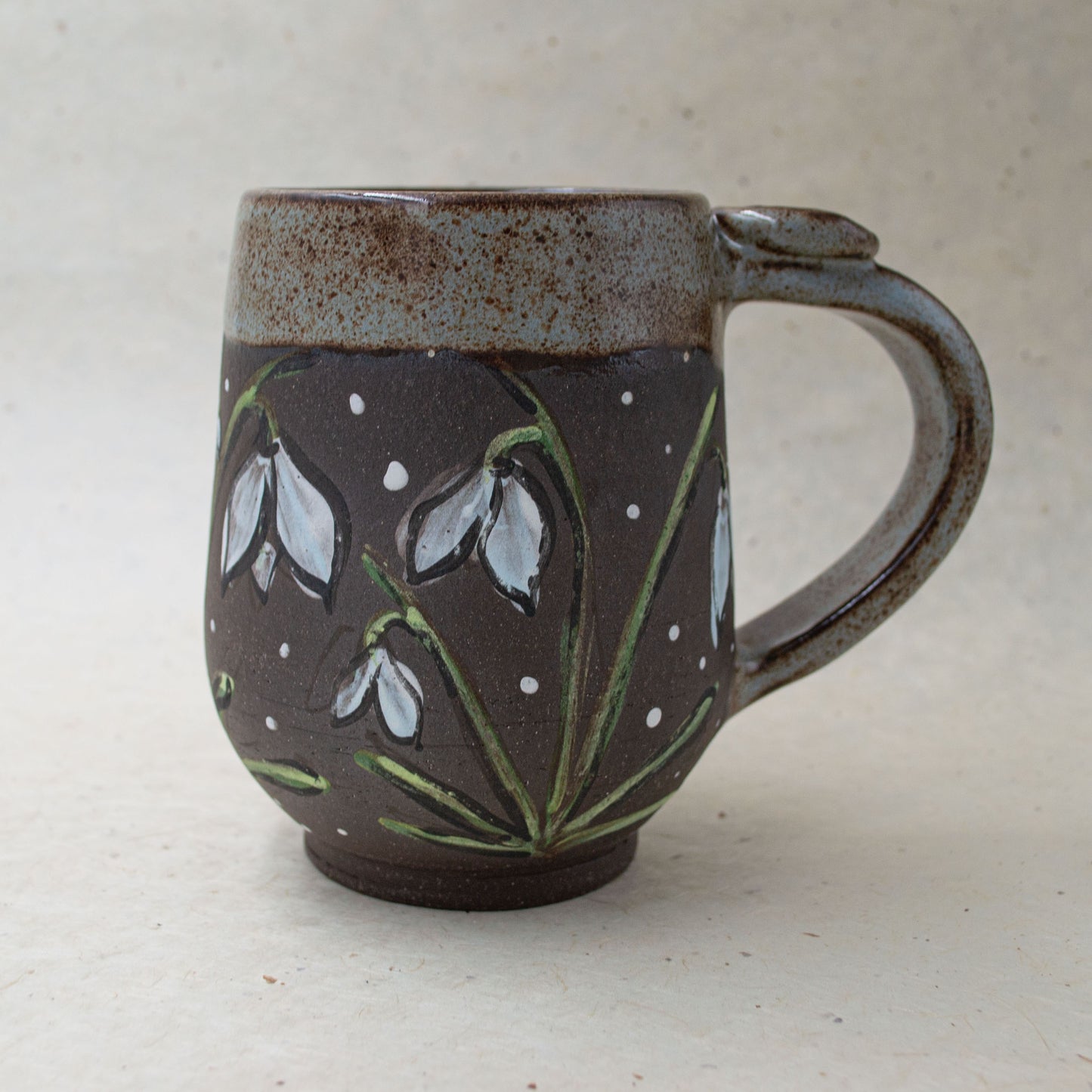 Snowdrop Flower Ceramic Mug