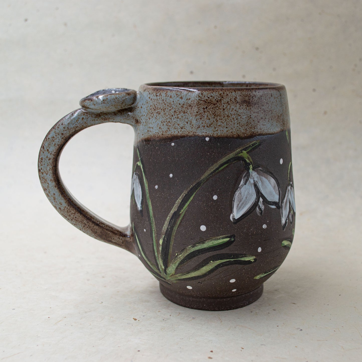 Snowdrop Flower Ceramic Mug