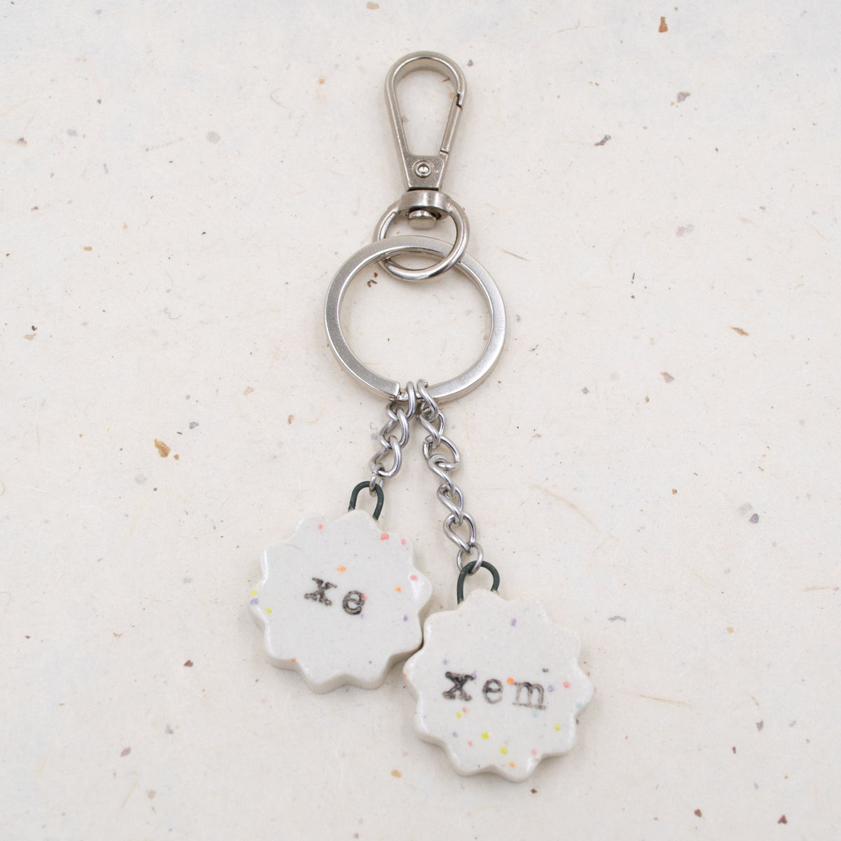 Ceramic Pronoun Charms